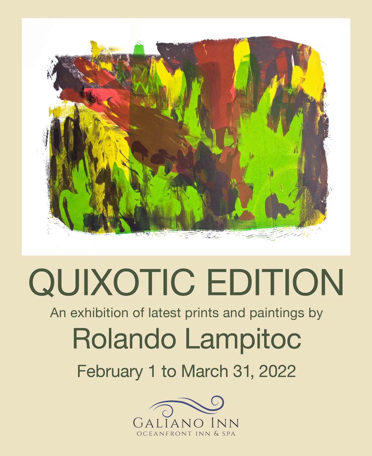 Rolando Lampitoc art at the Galiano Inn