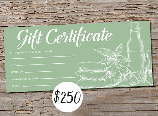 $250 Spa Gift Certificate
